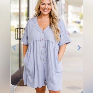 Chic Soul Blue Romper